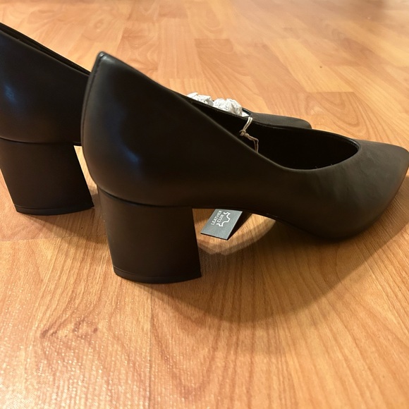 Marco Tozzi Women's Black Leather Shoes pump heels NWT EU size 38 - Picture 1 of 6